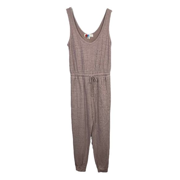 Free People Beach Bicoastal Jumpsuit XS Sleeveless Boho Casual Cozy Pockets - Picture 1 of 5